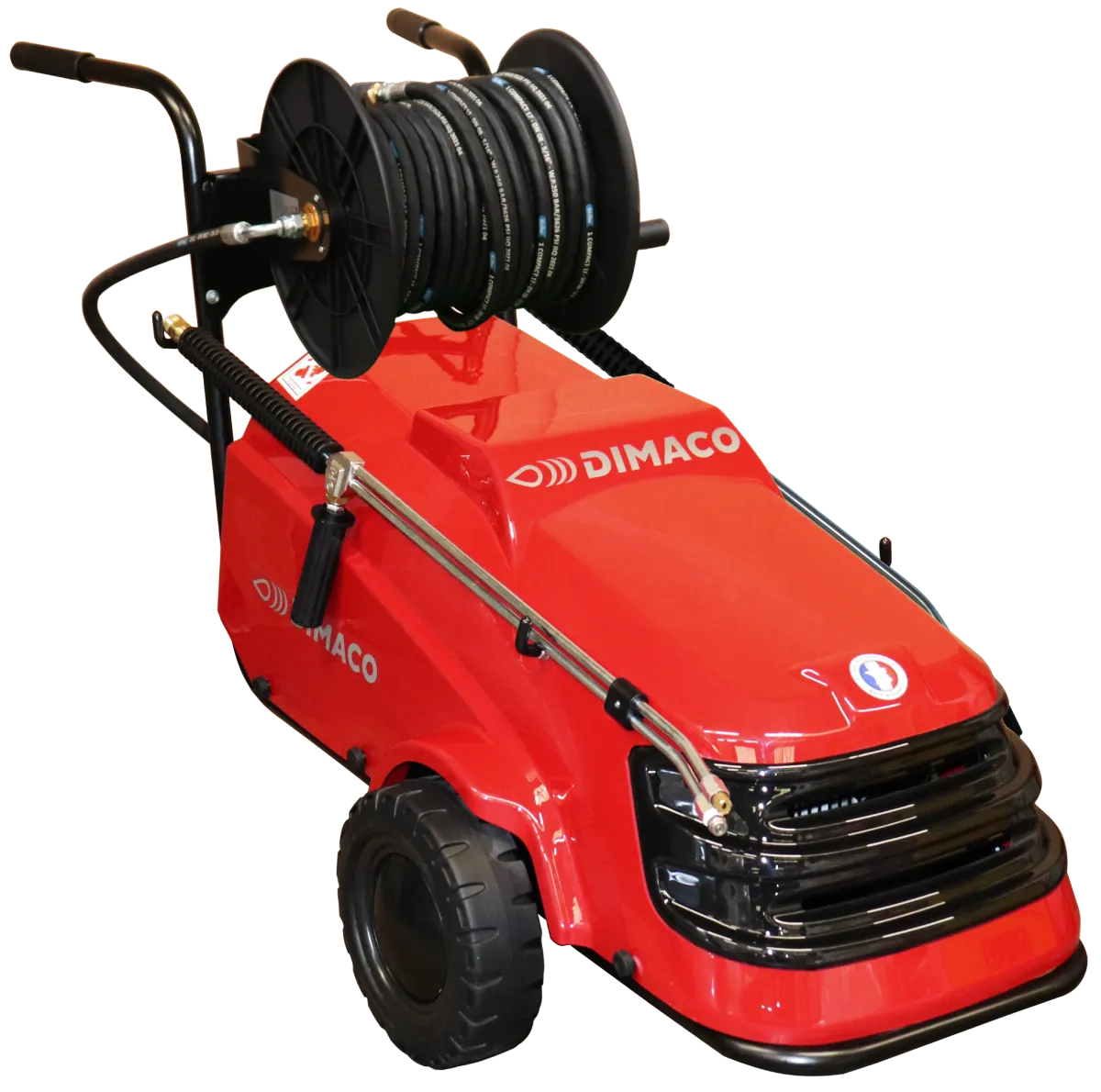 Nettoyeur HP DIMACO élec 1260l/h 150b 7,5cv triphasé Stop Total+Enrou