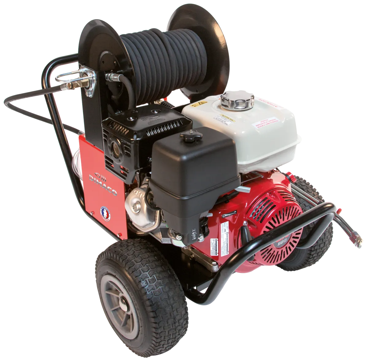 Nettoyeur HP DIMACO 1100 l/h 240 b HONDA 13 cv-Enrouleur