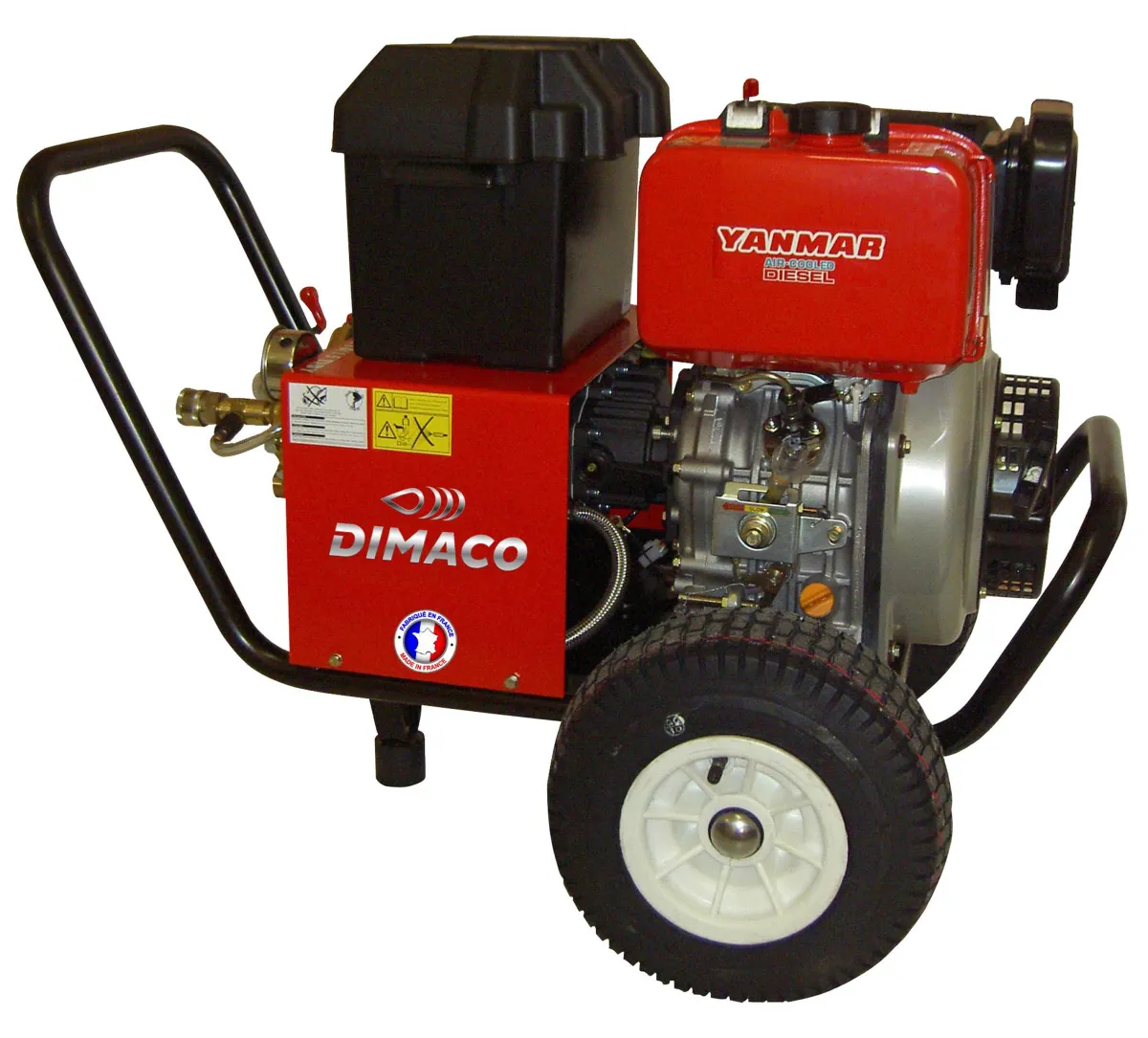 Nettoyeur HP DIMACO 900 l/h 200 b Moteur diesel Yanmar 10 cv Dem Elec