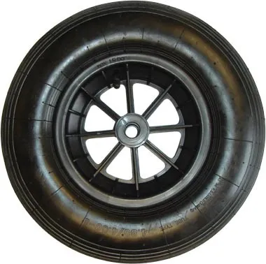 Roue gonflable 400x100 + moyeu lisse 2050
