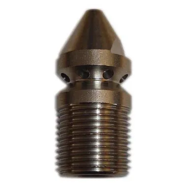 Buse déboucheuse Inox R3/8M ø17 6 jets arrière +1 jet avant