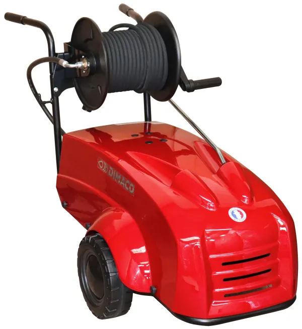 Produit Nettoyeur HP DIMACO élec 900l/h 200b 7.5cv triphasé Stop Total+Enroul Image
